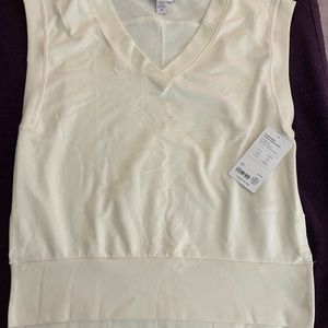 NWT Athleta v-neck vest sweatshirt.